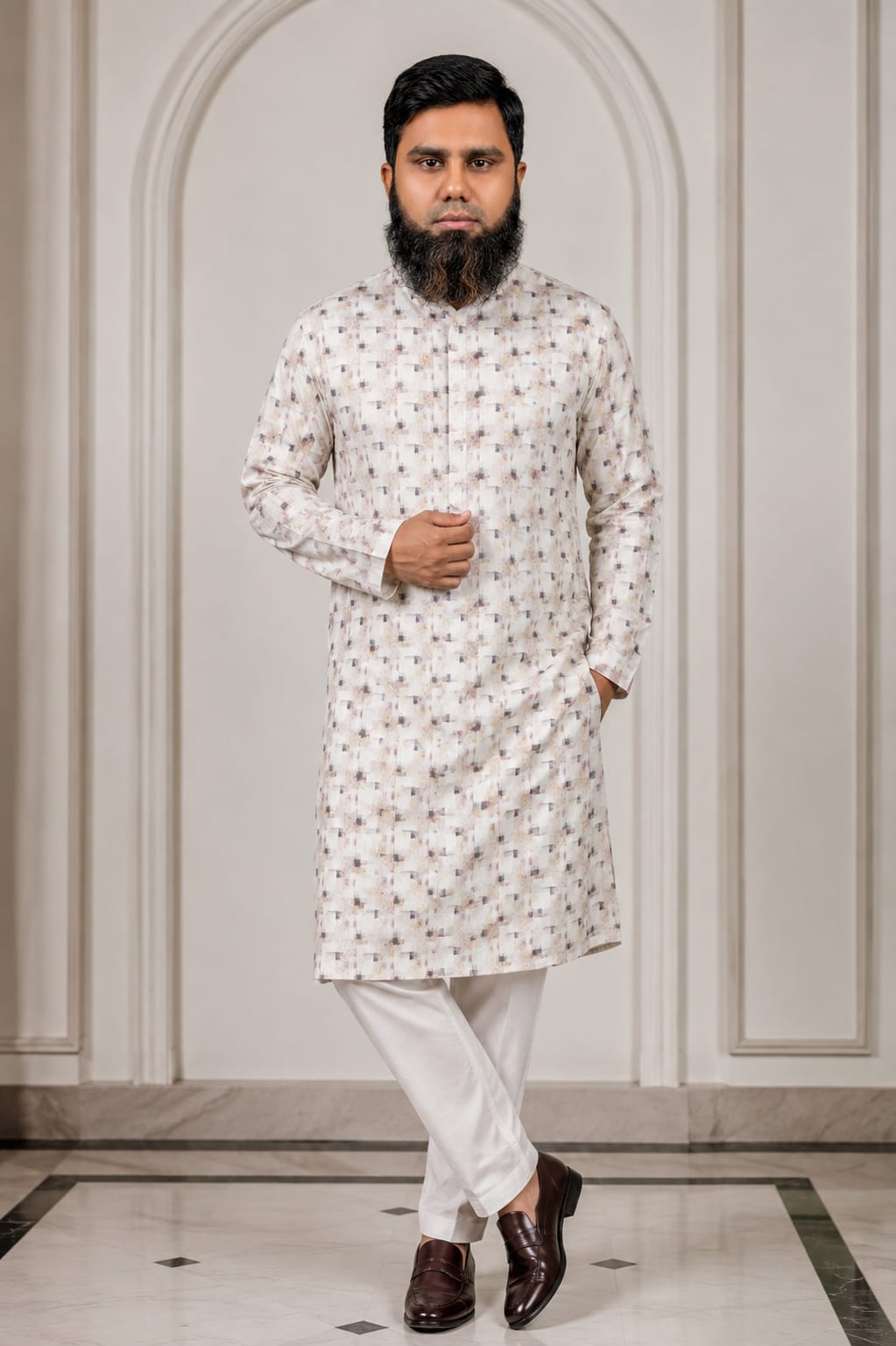 Premium Cotton printed panjabi
